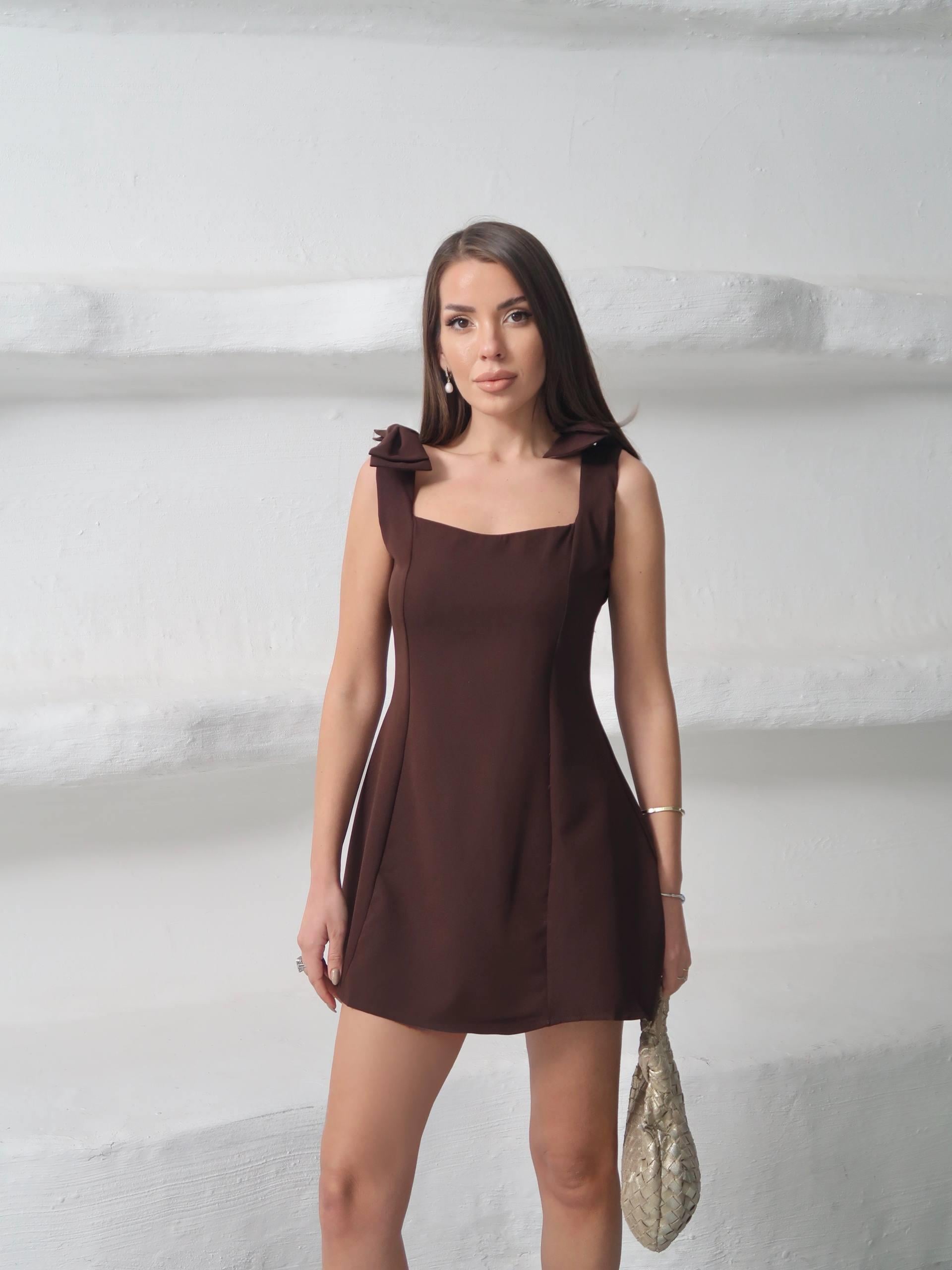 Marie Kurdele Detay Mini Elbise
