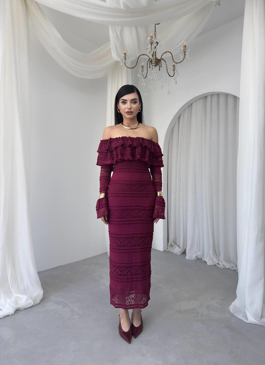 Straplez Madonna Yaka Tasarım Elbise