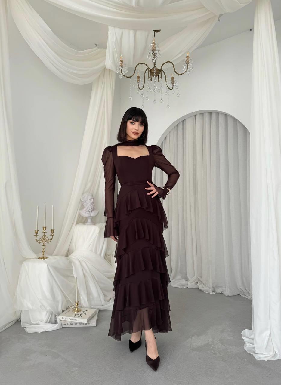 Juvy Şal Detaylı Elbise