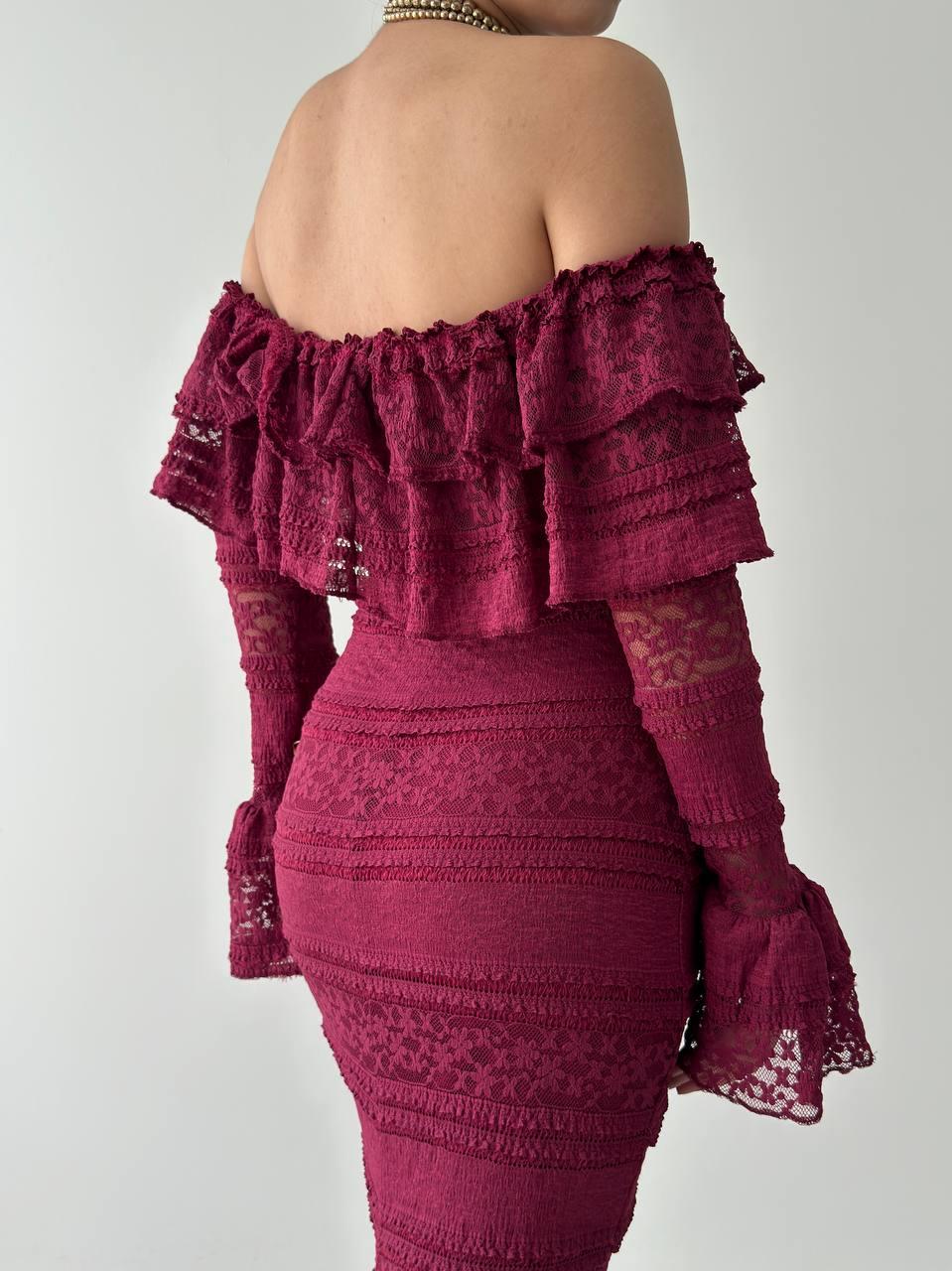 Straplez Madonna Yaka Tasarım Elbise