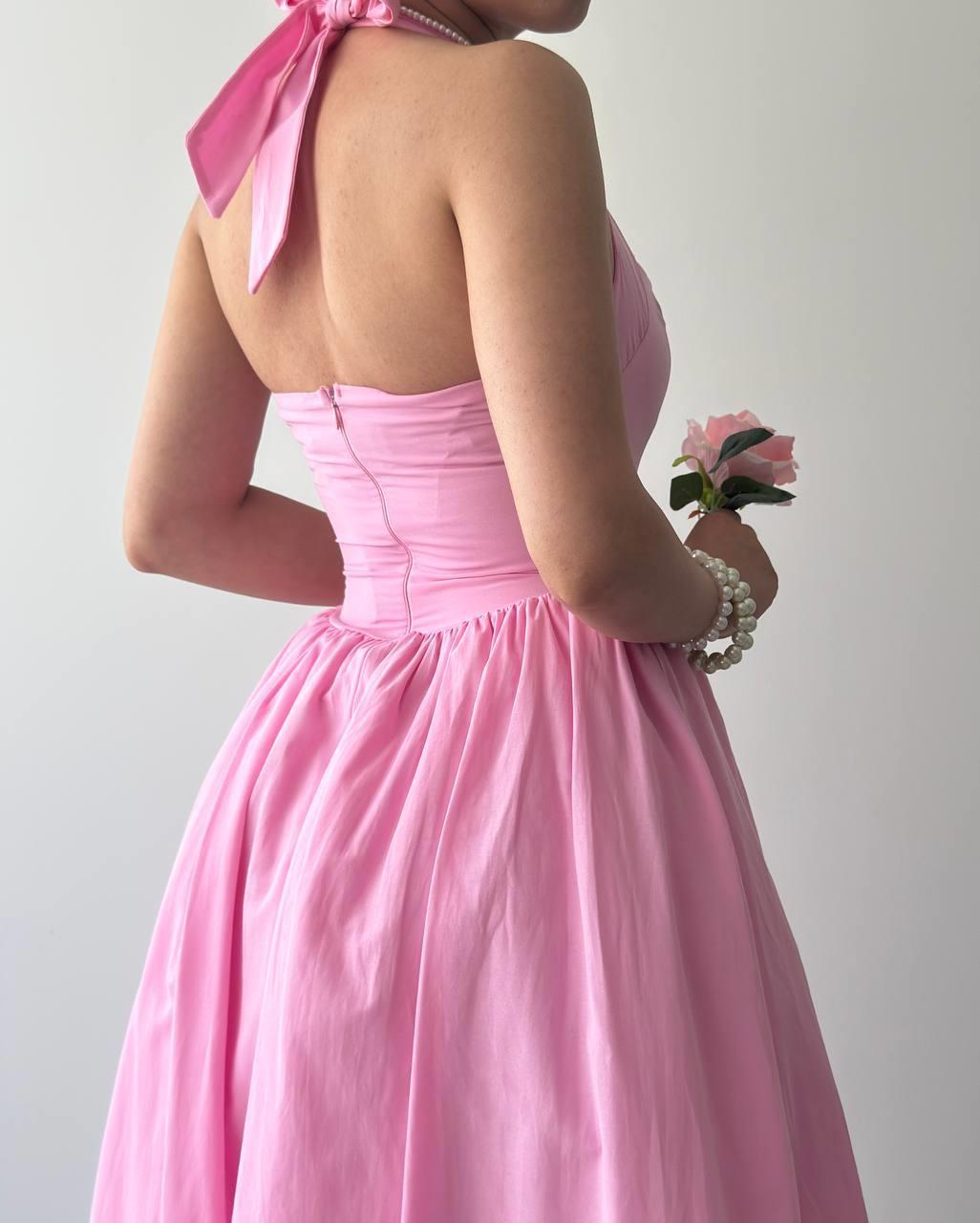 Fedro Poplin Midi Elbise