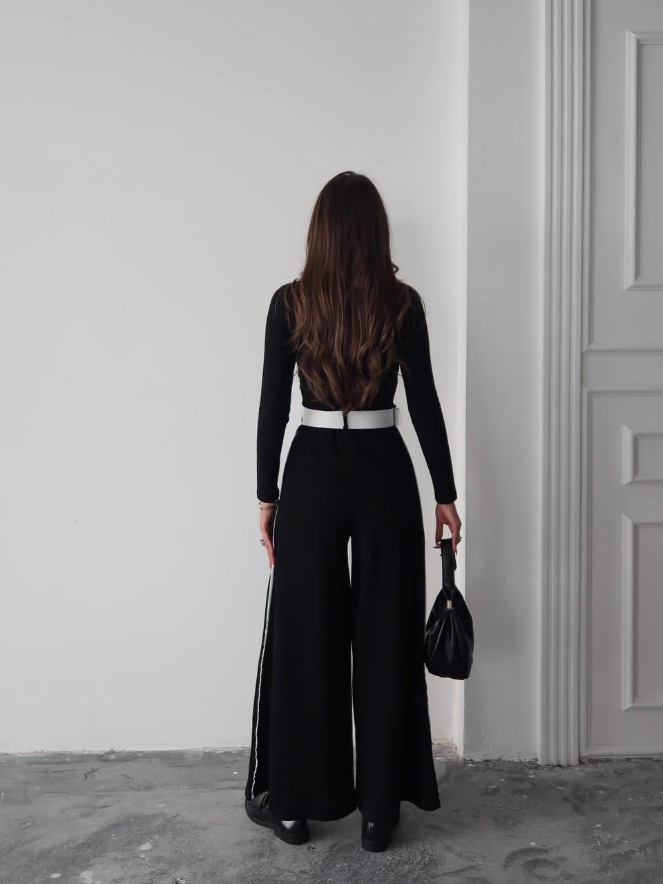 Kemerli Sweatshirt Pantolon Takım 