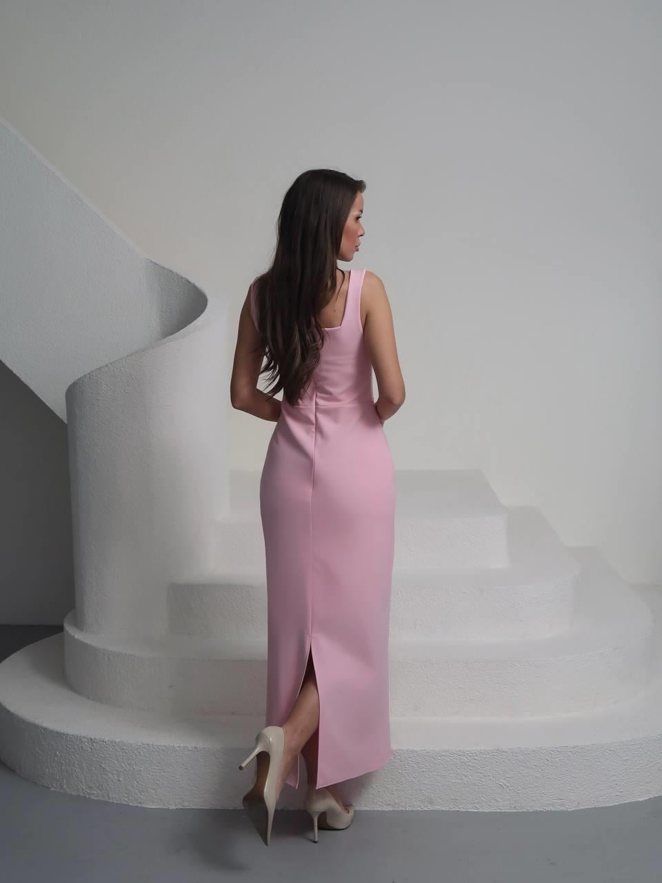 Taşlı Tasarım Uzun Elbise Romane