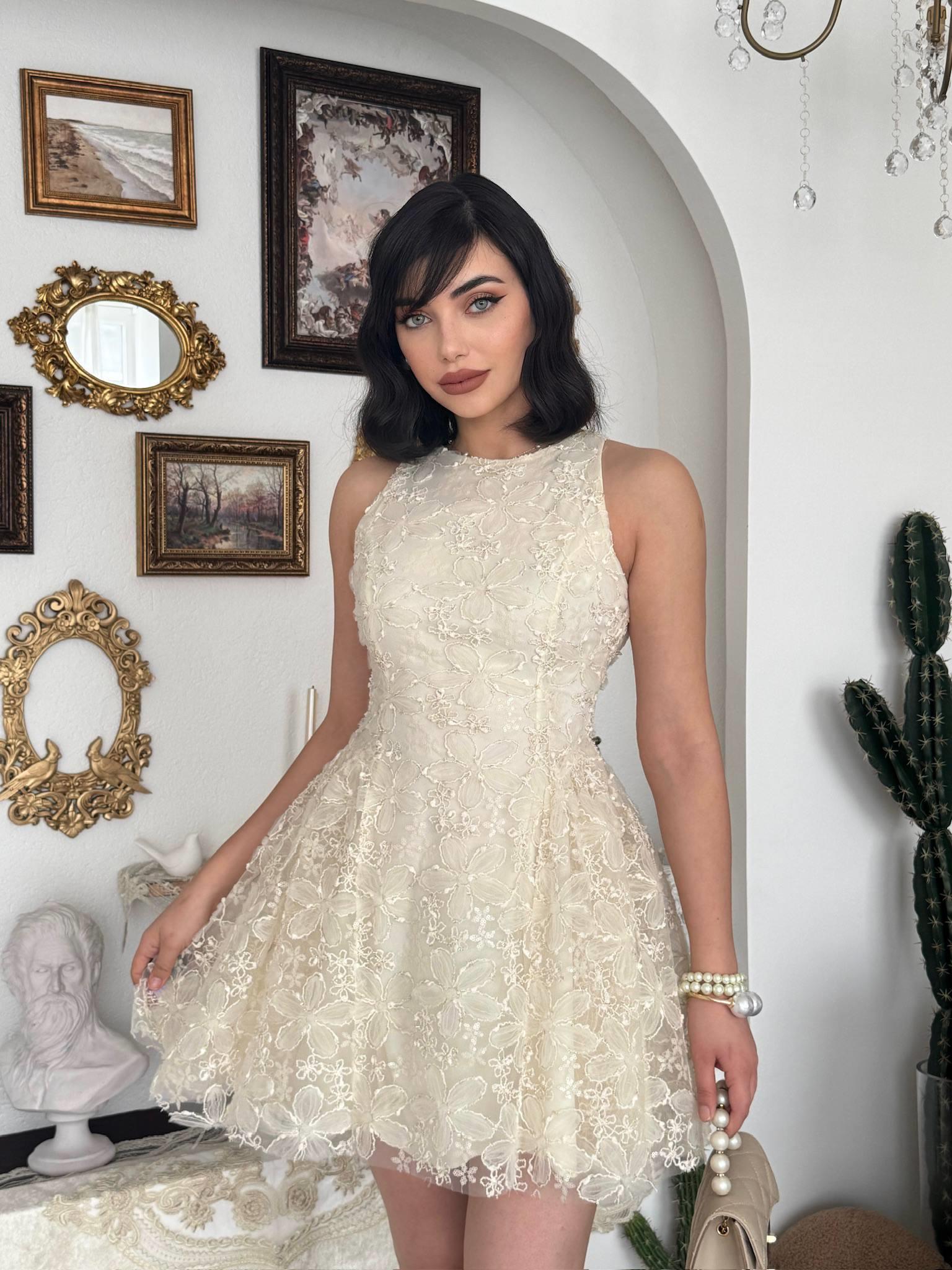 Oyul Çiçek Desenli Elbise