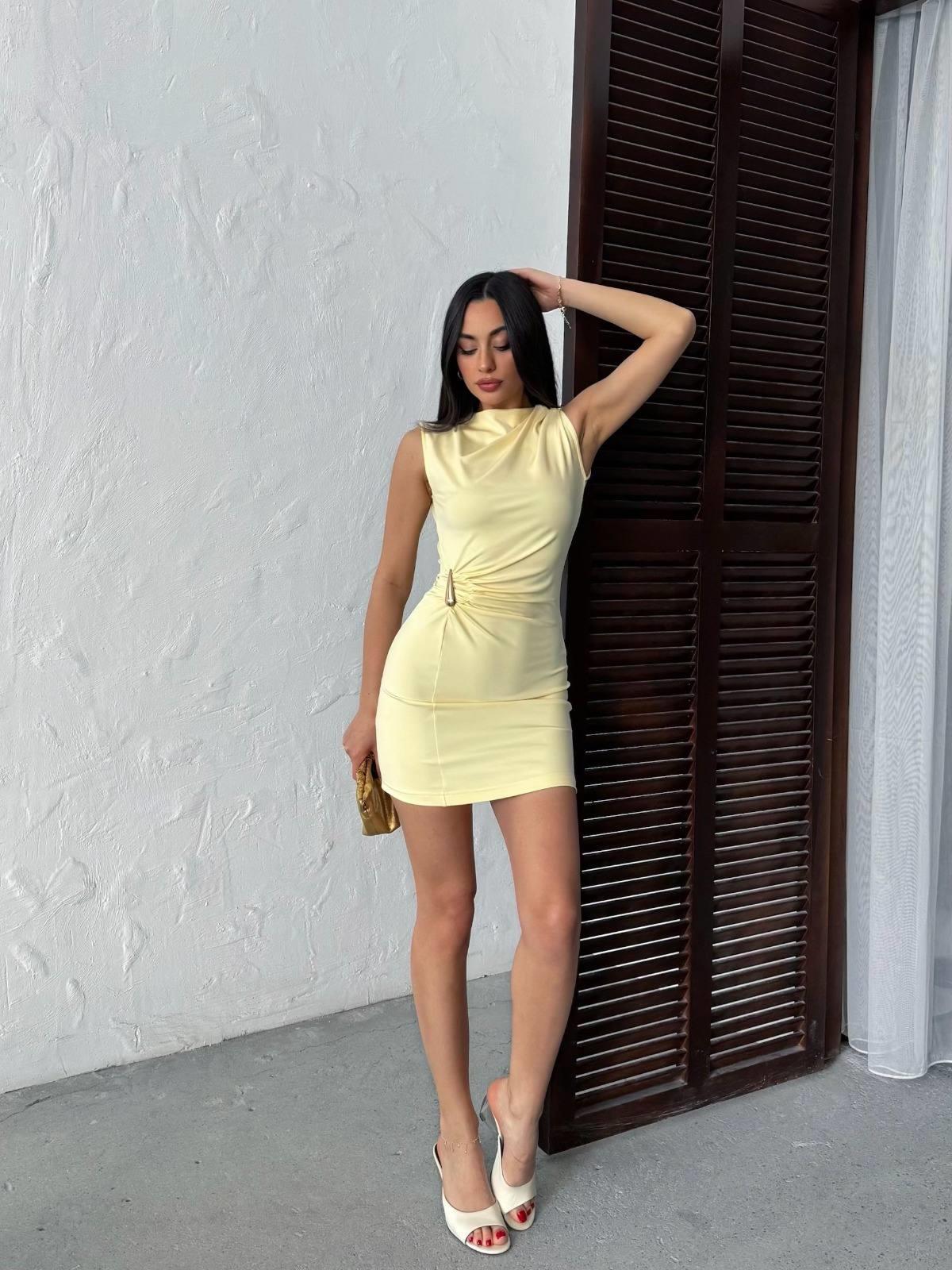Sandy Aksesuar Detaylı Mini Kadın Elbise