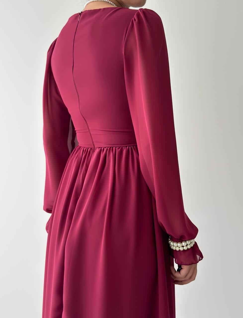 Tamo Korsaj Bağlamalı Uzun Elbise