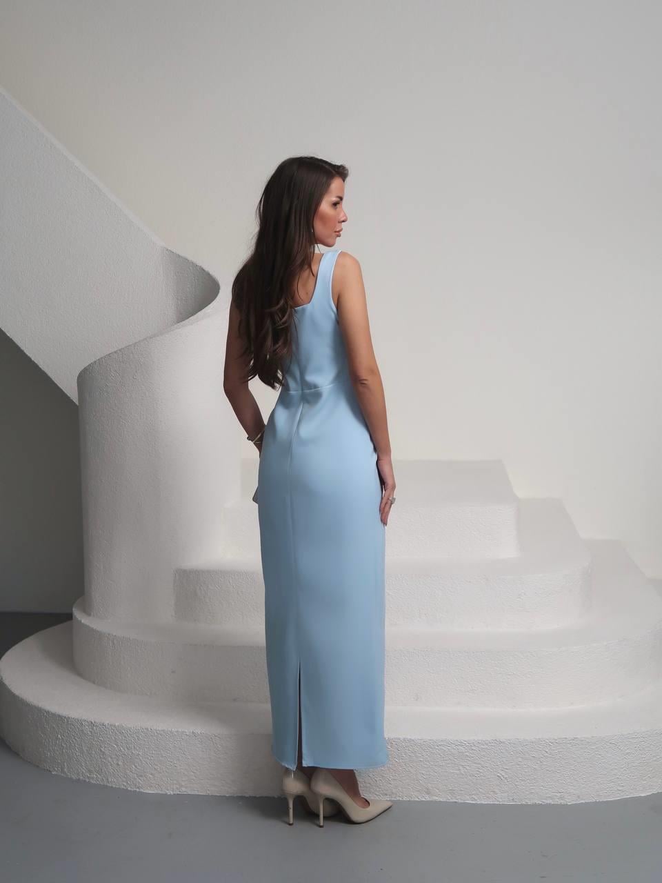 Taşlı Tasarım Uzun Elbise Romane