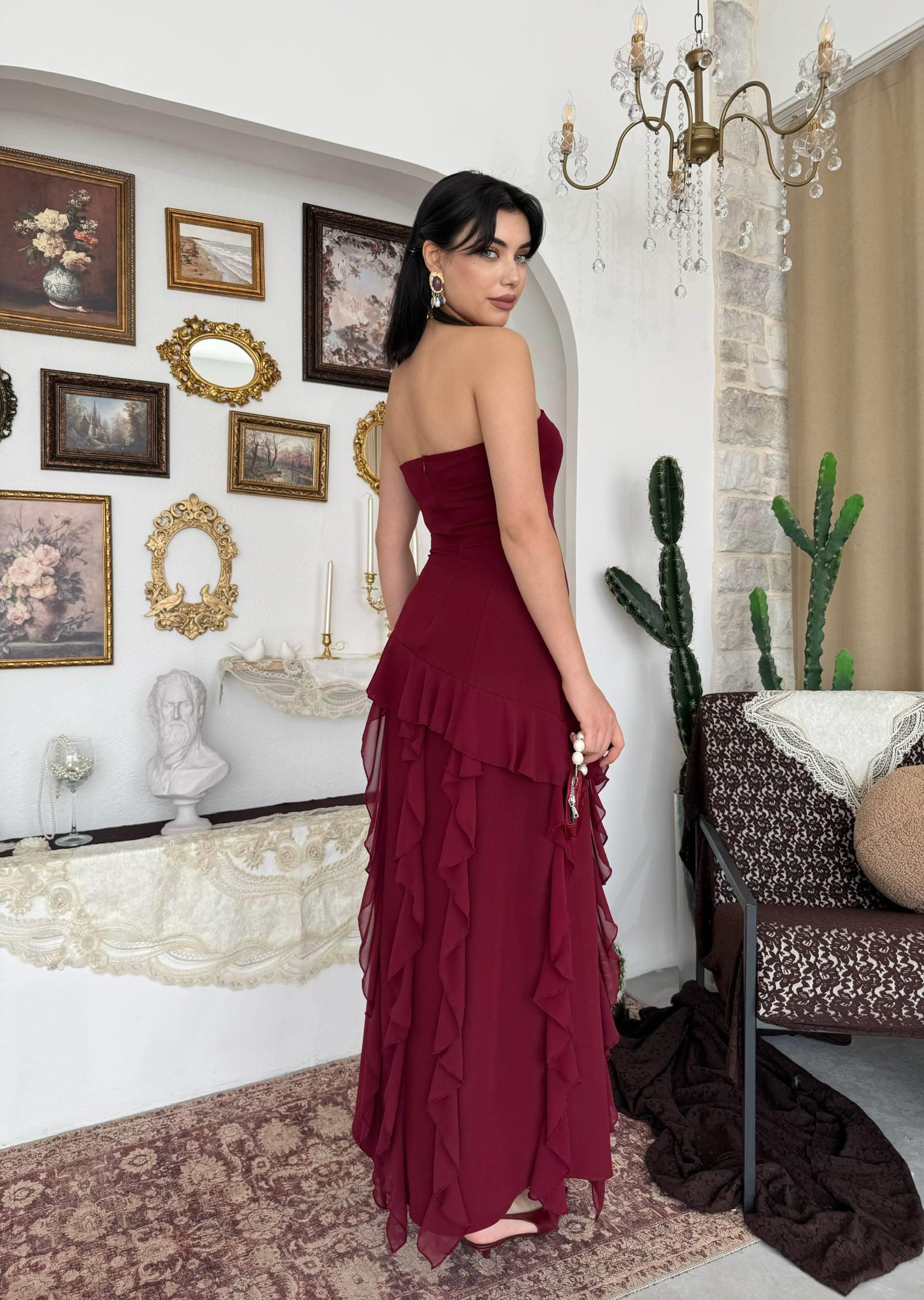 Madel Straplez Elbise