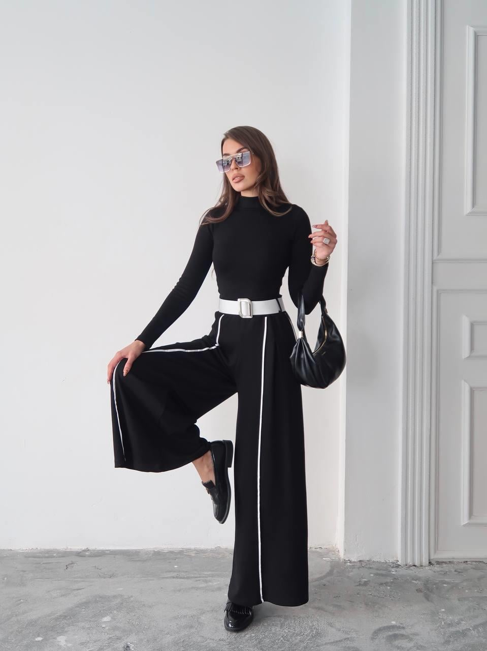 Kemerli Sweatshirt Pantolon Takım 