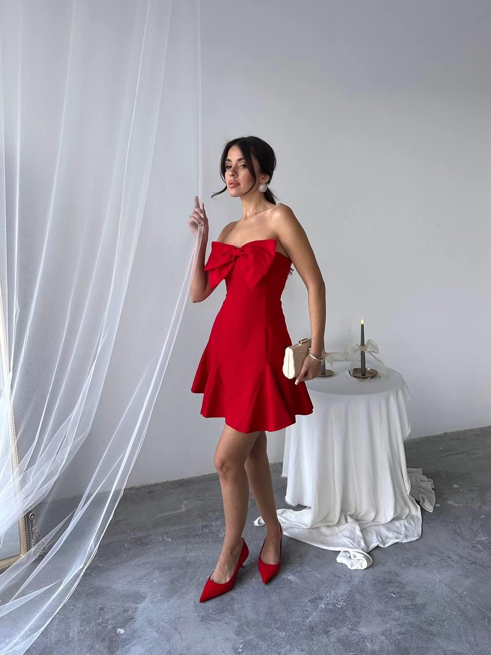 Aide Fiyonk Detay Mini Elbise 