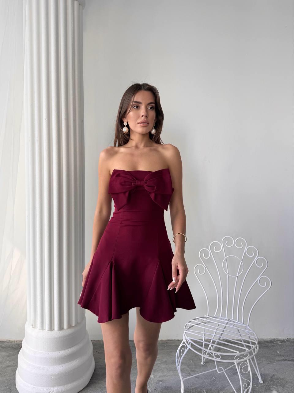 Aide Fiyonk Detay Mini Elbise