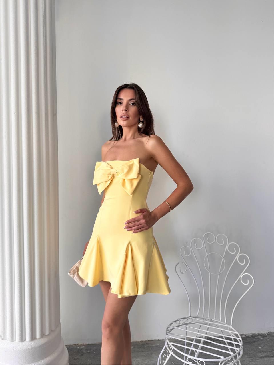 Aide Fiyonk Detay Mini Elbise