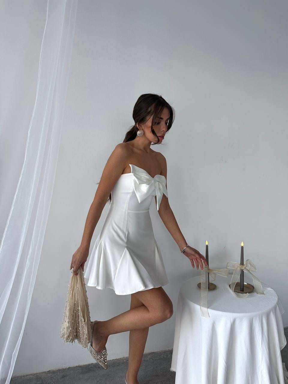 Aide Fiyonk Detay Mini Elbise