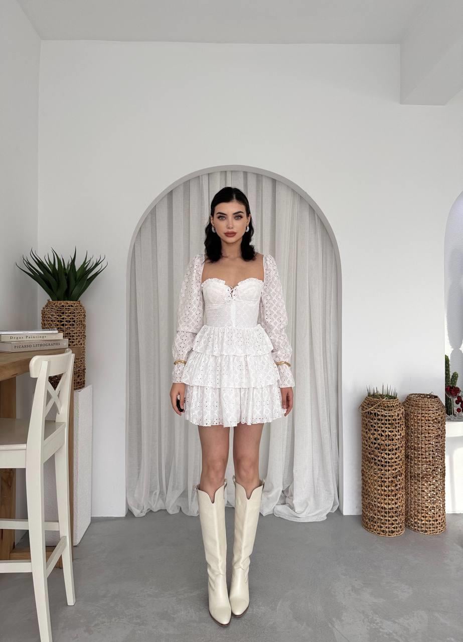 Ajda Fisto Tasarım Mini Elbise