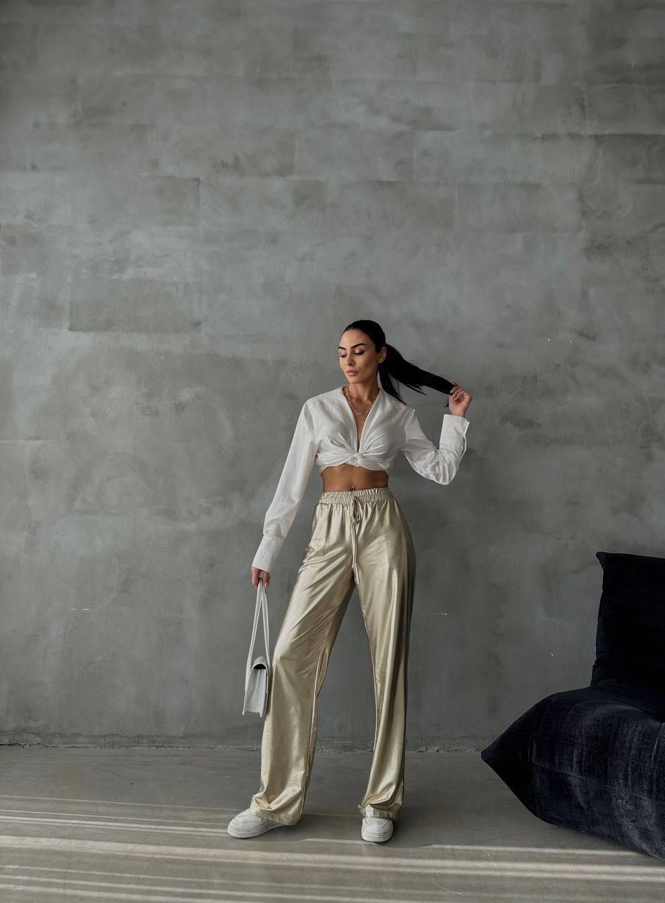 Amilya Gold Pantolon - Sarı