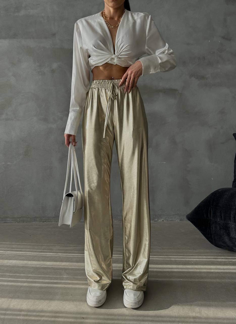 Amilya Gold Pantolon - Sarı