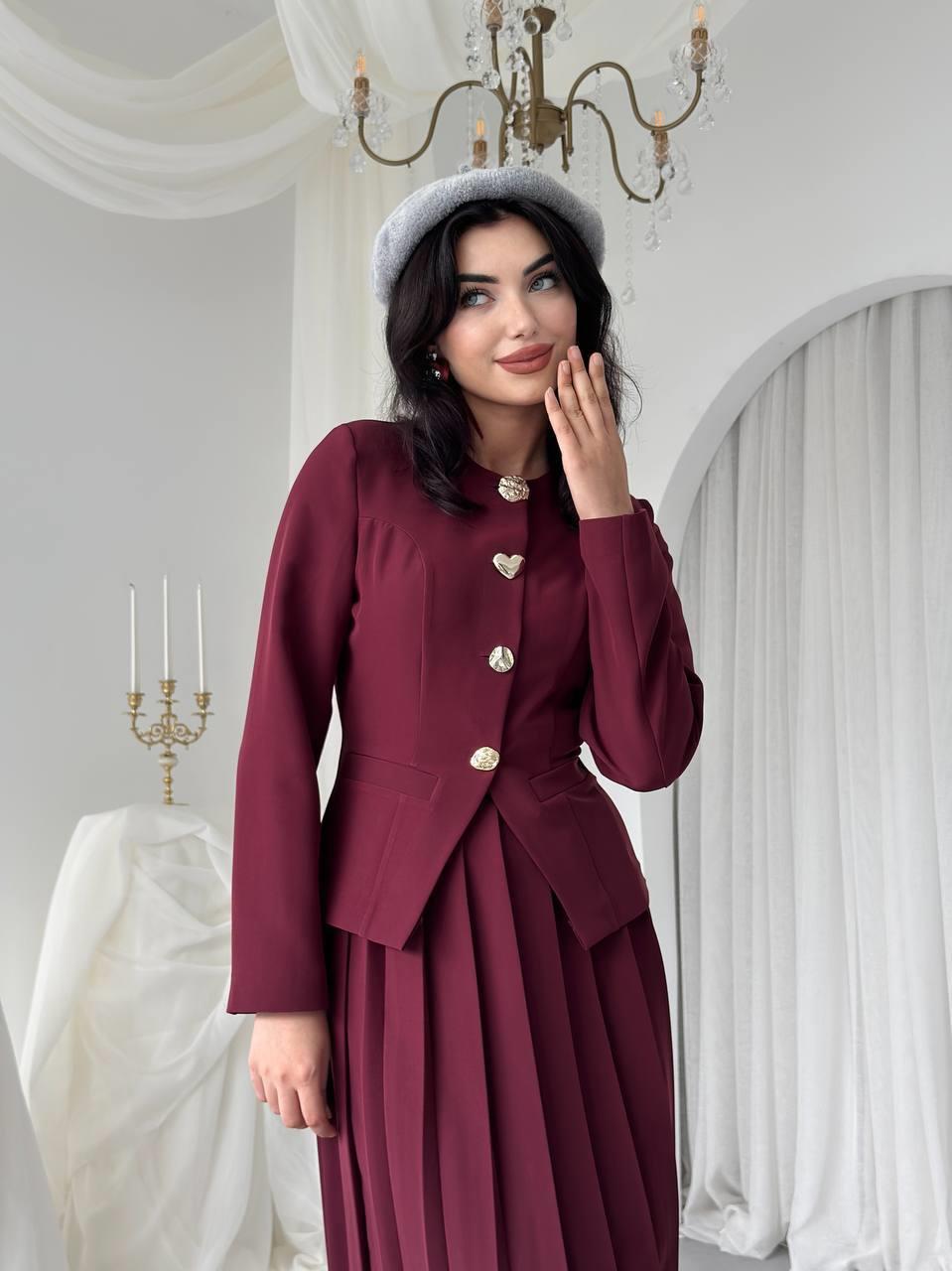 Afra Düğme Detaylı Takım