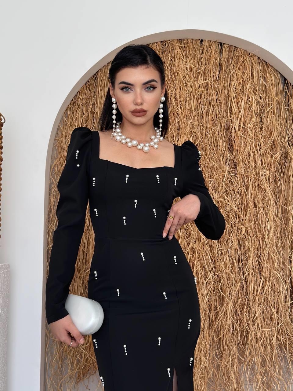 Boe İnci Detaylı Elbise