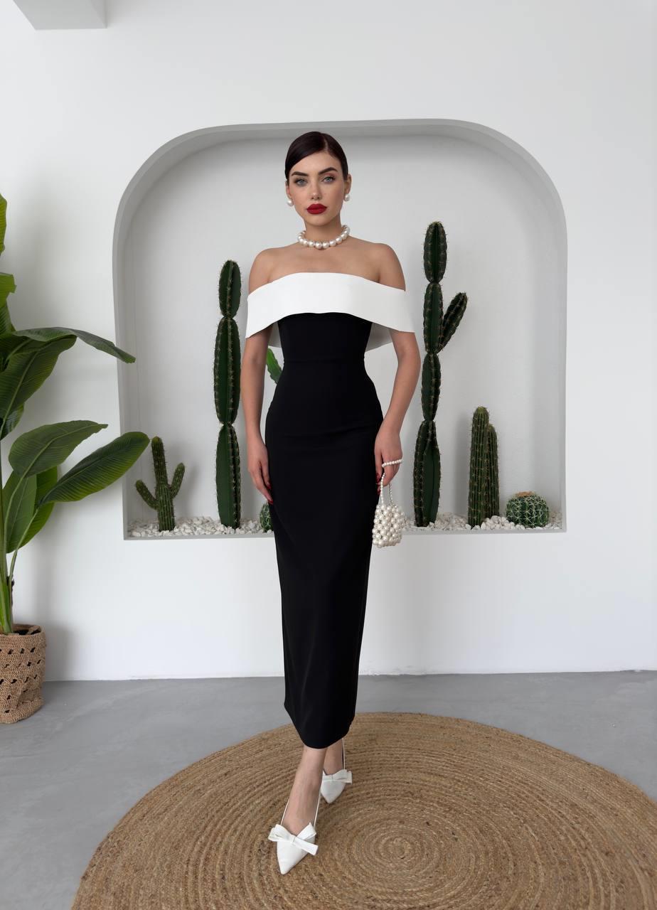 Noble Madonna Yaka Uzun Elbise