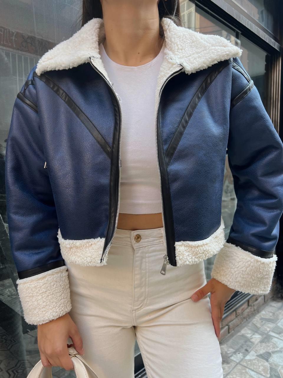 Biye Detaylı Crop Kaban