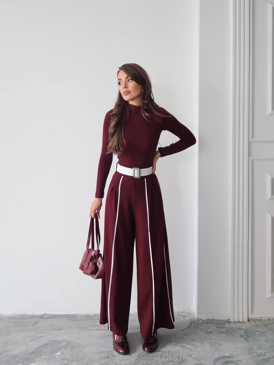 Kemerli Sweatshirt Pantolon Takım