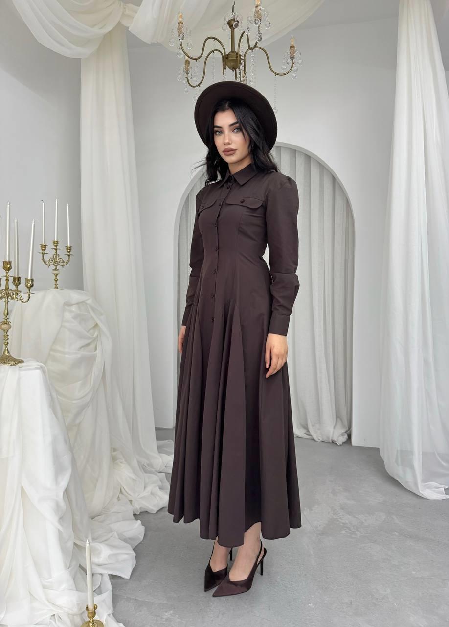 Feris Düğme Detaylı Elbise