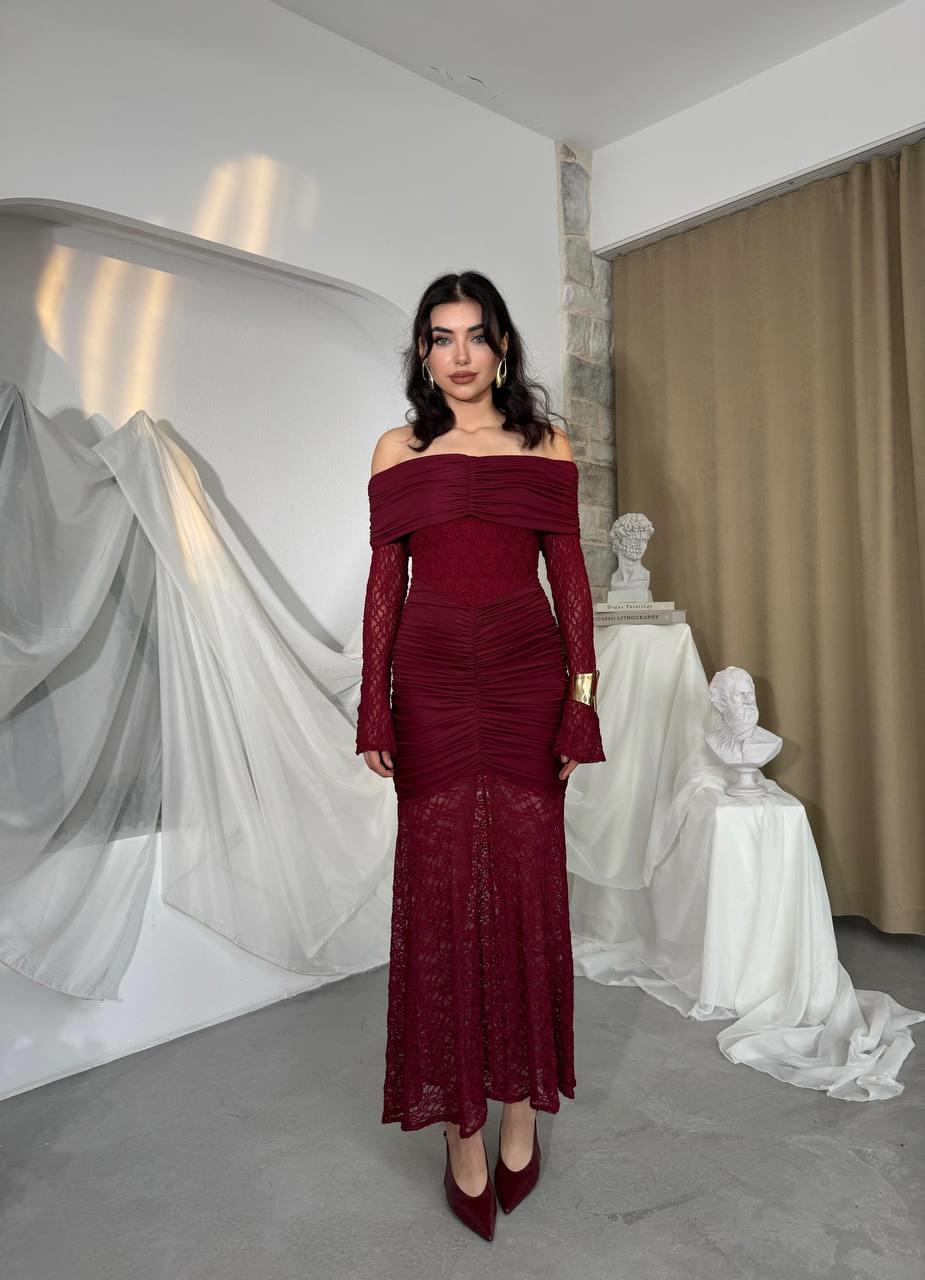 Aylen Dantel Tasarım Straplez Elbise