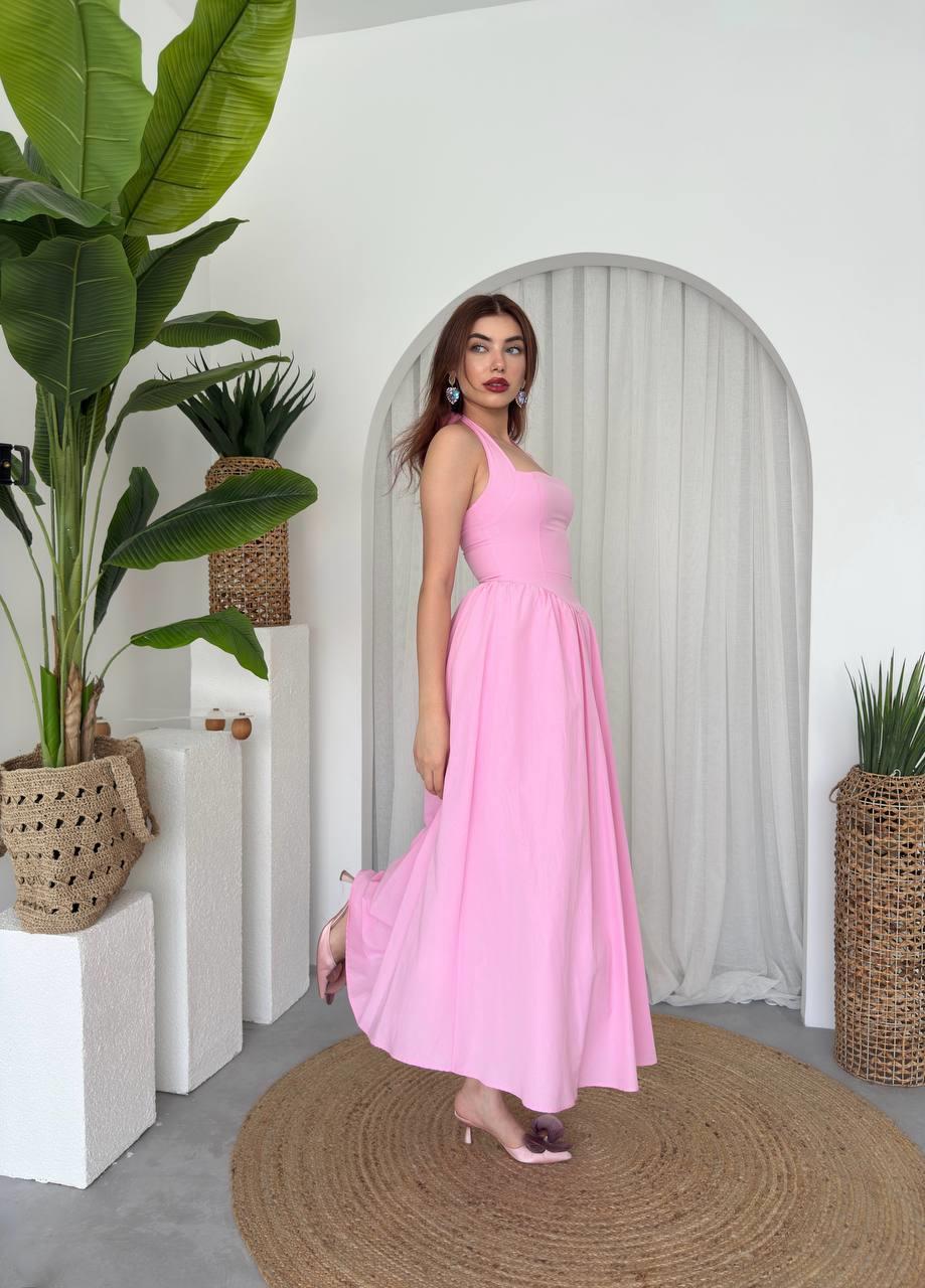 Fedro Poplin Midi Elbise
