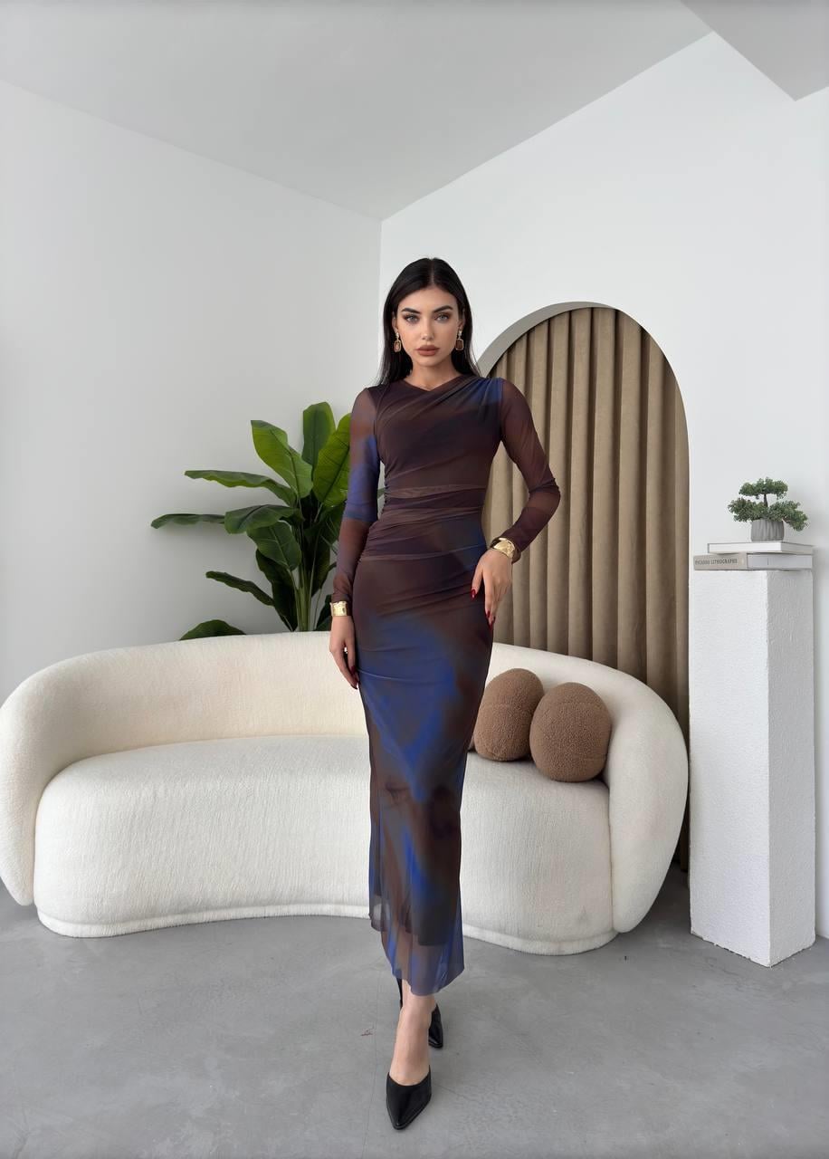 Chanel Streç Tül Astarlı Elbise