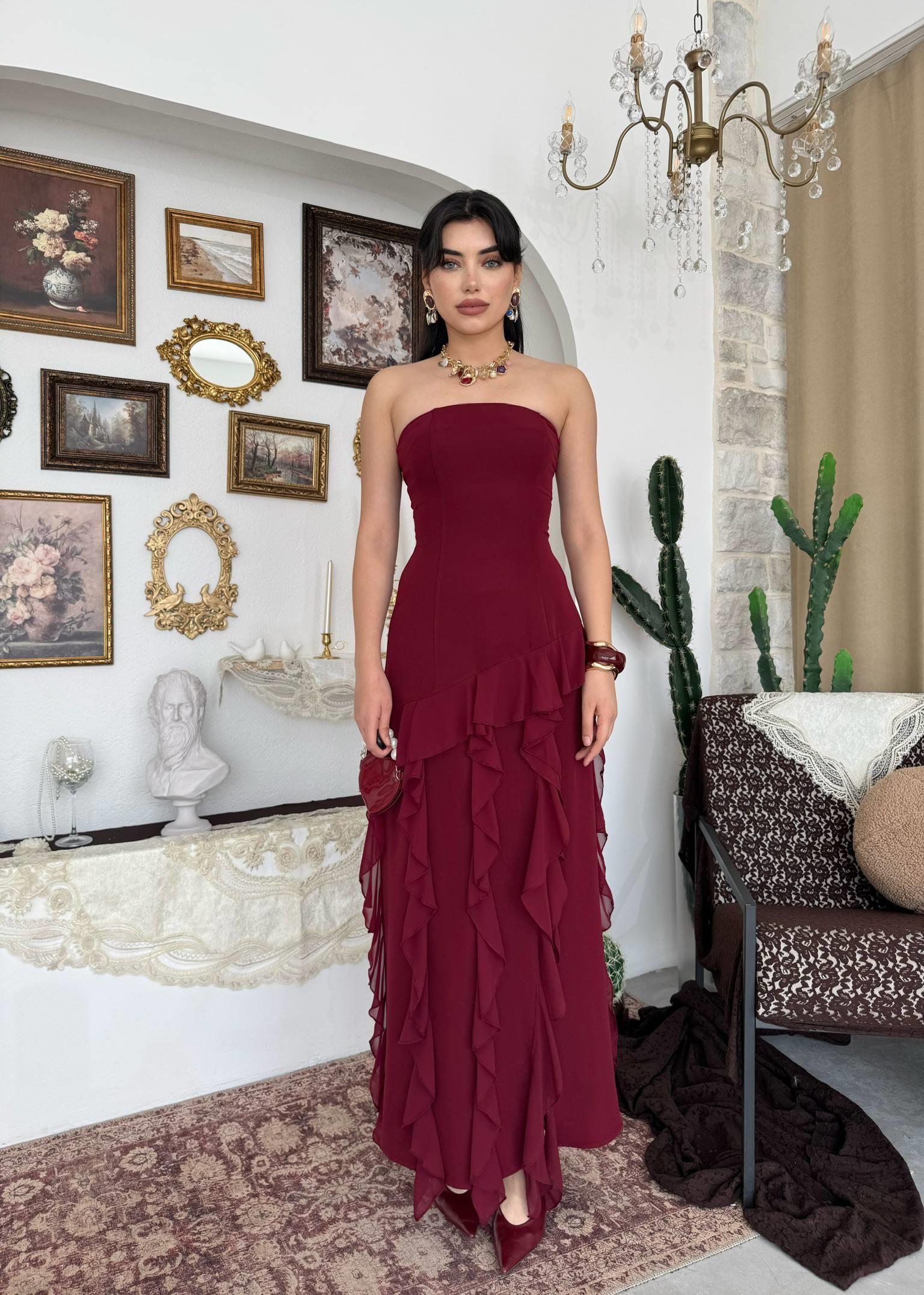 Madel Straplez Elbise