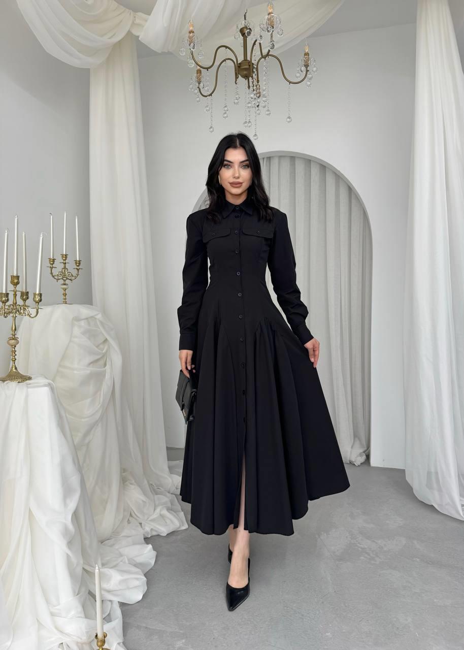 Feris Düğme Detaylı Elbise