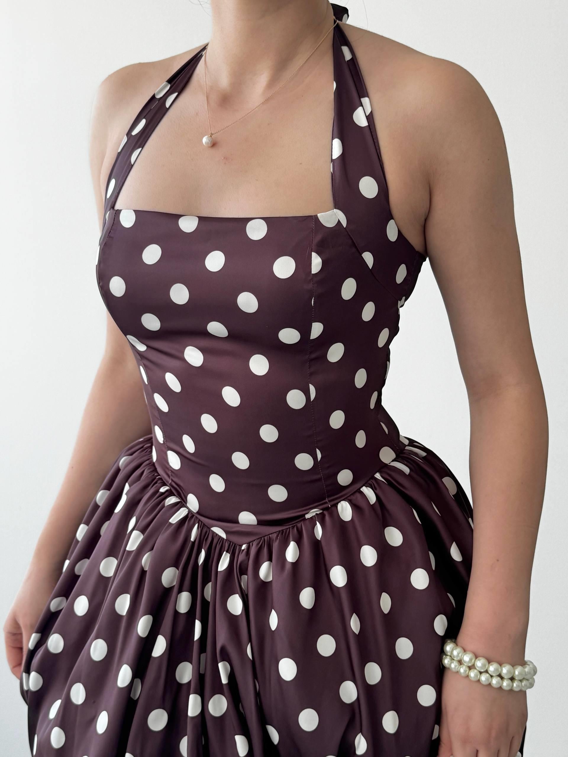Jales Saten Mini Elbise