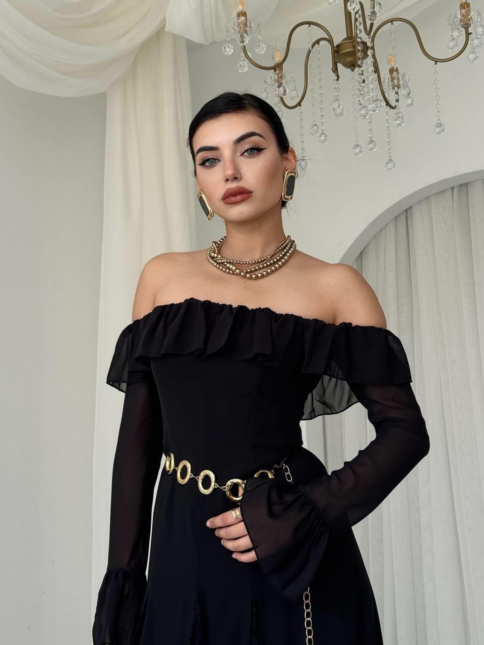 Ester Dantel Detaylı Straplez Elbise