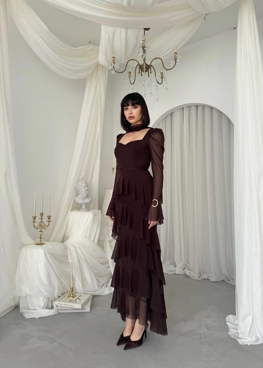 Juvy Şal Detaylı Elbise