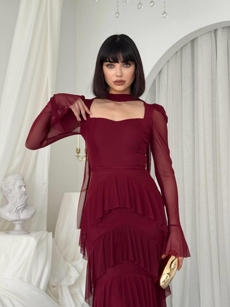 Juvy Şal Detaylı Elbise