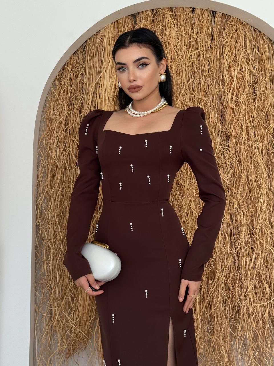 Boe İnci Detaylı Elbise