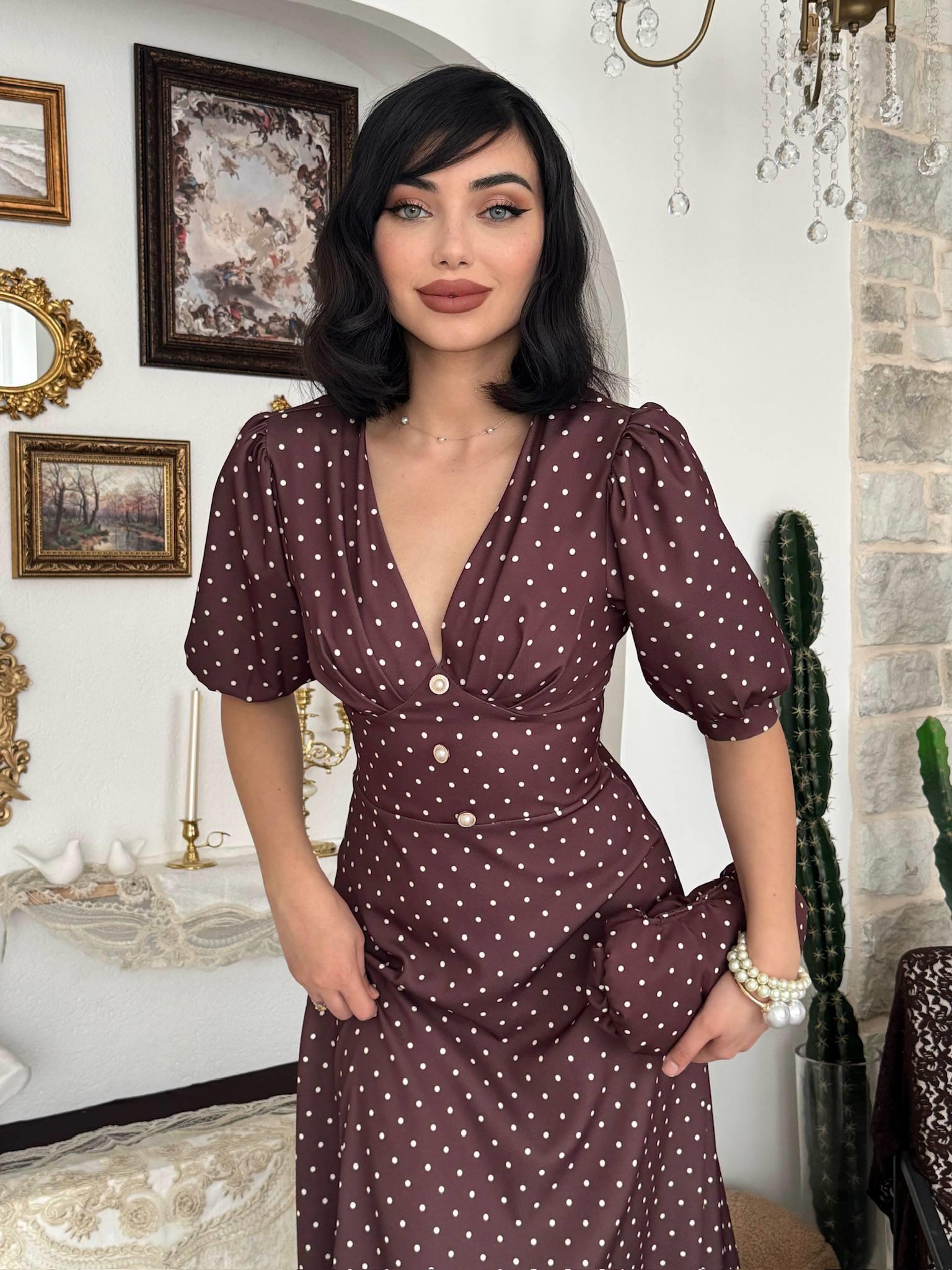 Zoen Düğme Detaylı Elbise