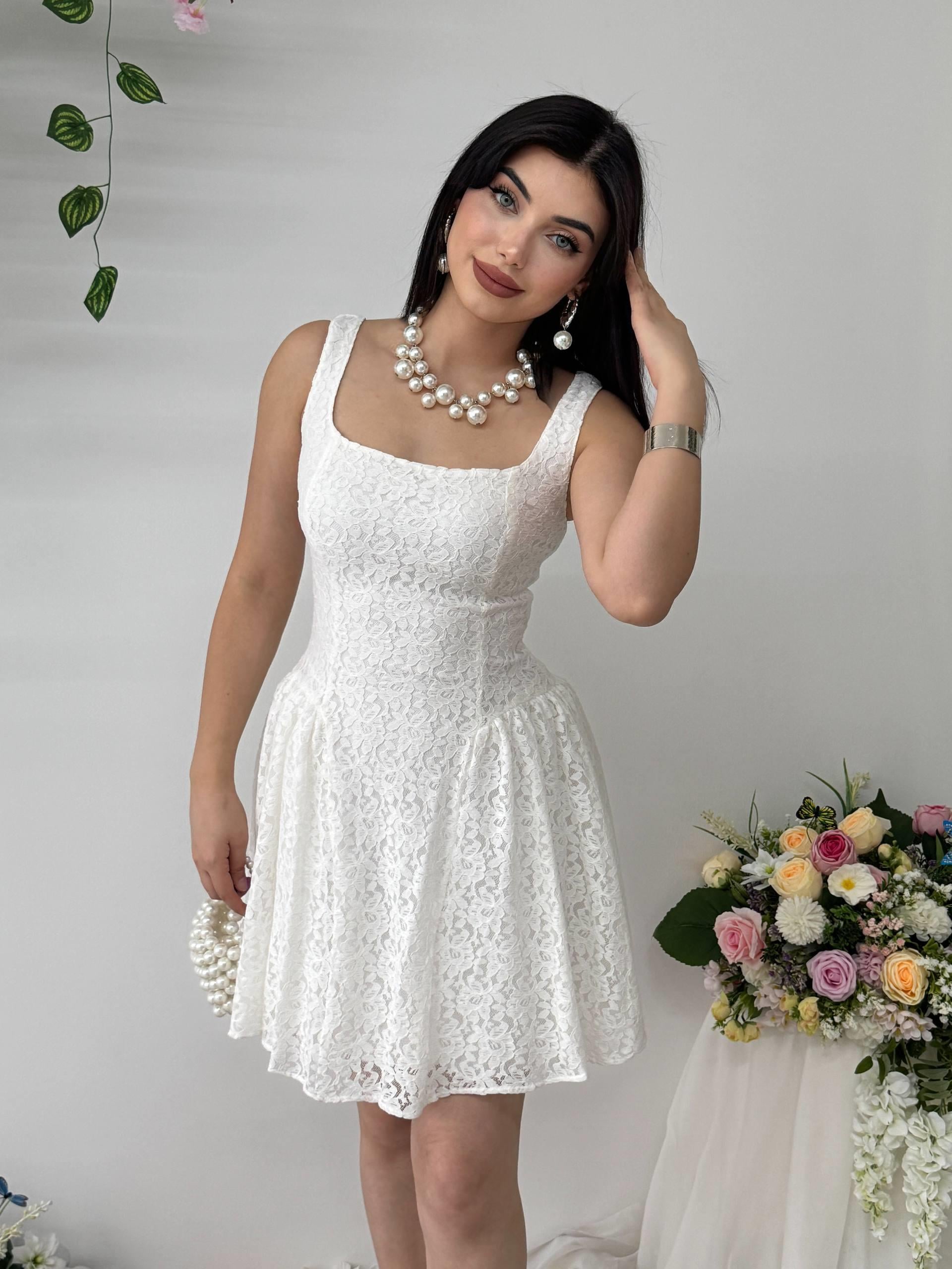 Mini Dantel Tasarım Queen Elbise