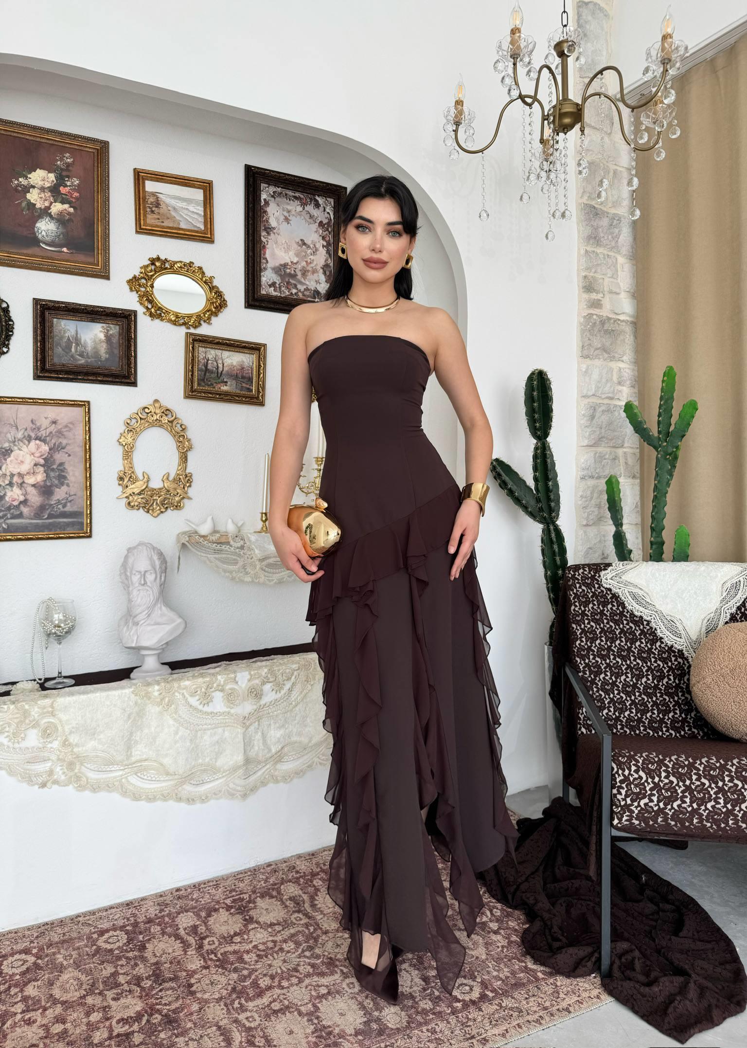 Madel Straplez Elbise