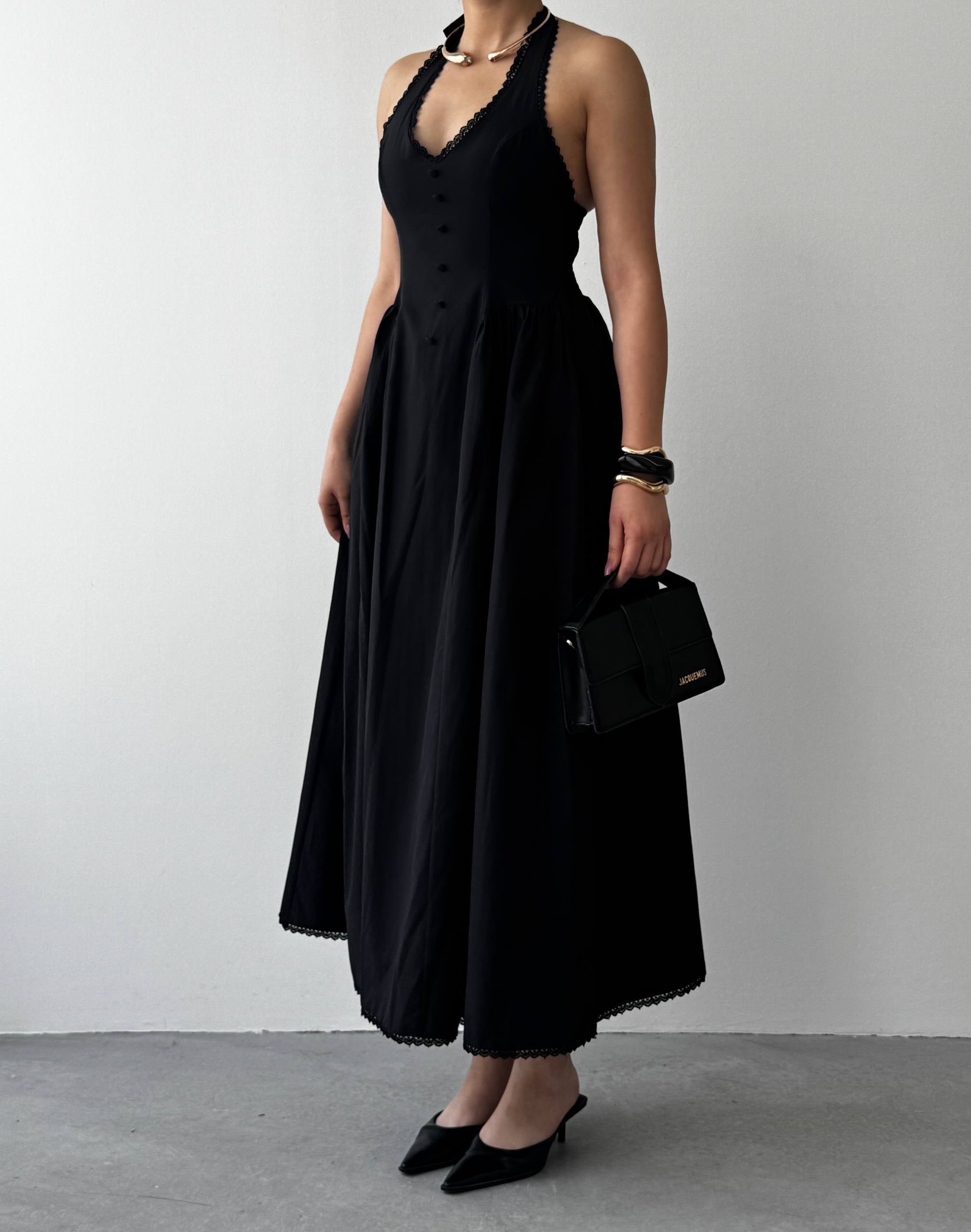 Nora Halter Yaka Poplin Elbise  