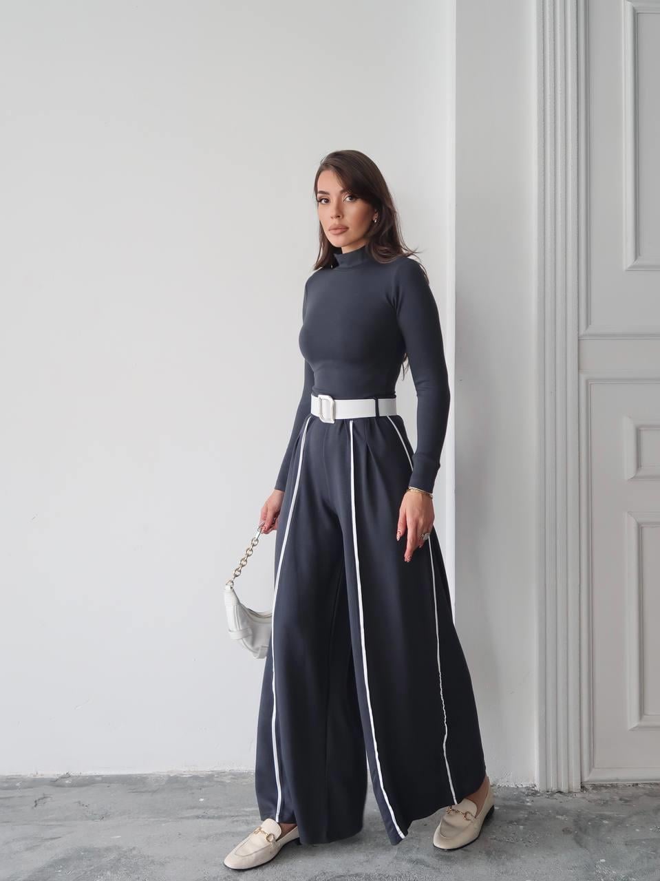 Kemerli Sweatshirt Pantolon Takım
