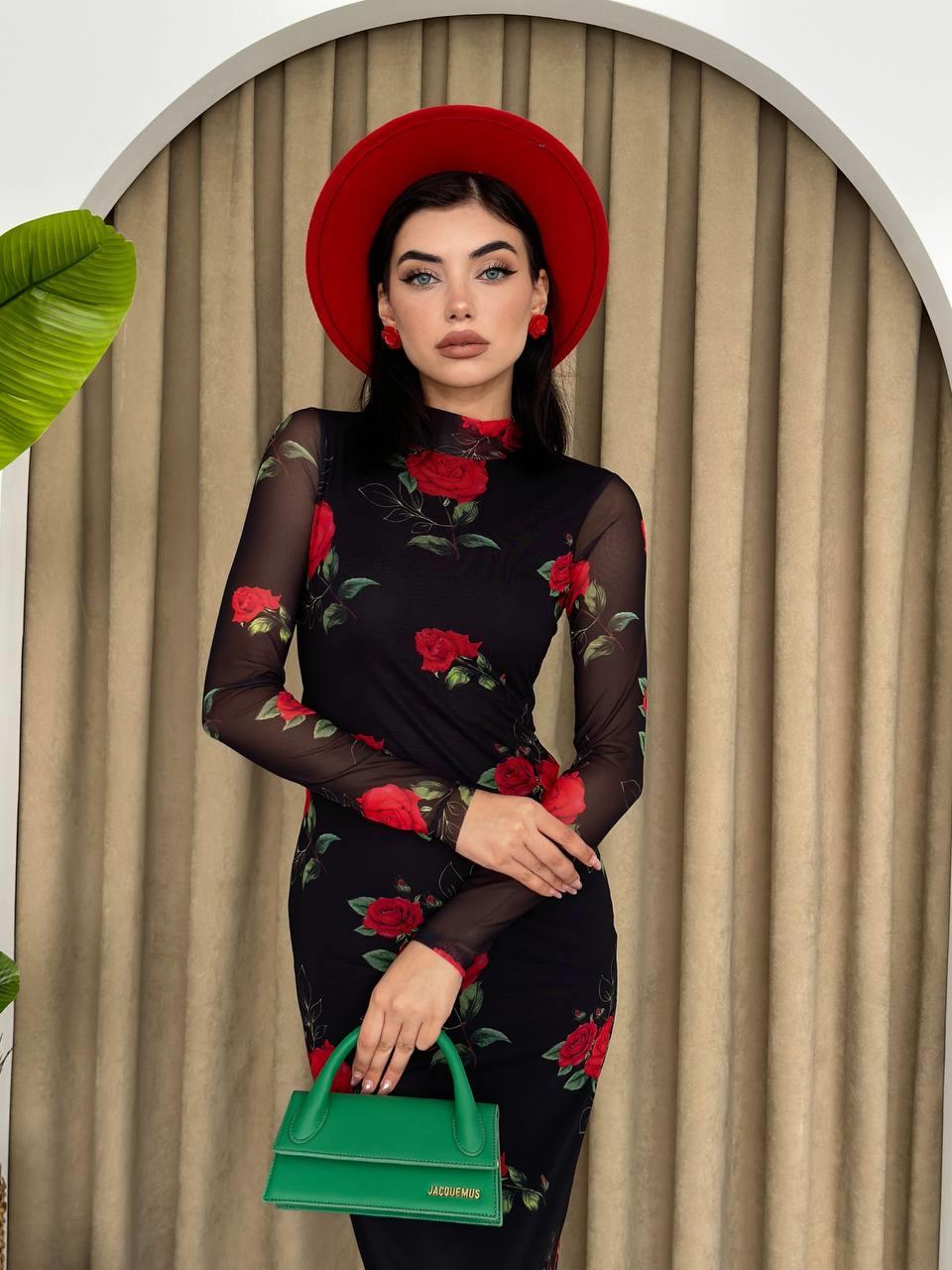 Gülüm Streç Uzun Elbise