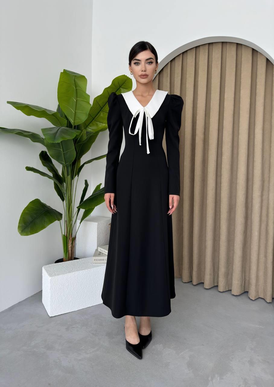 Lavinya Karpuz Kol Uzun Elbise