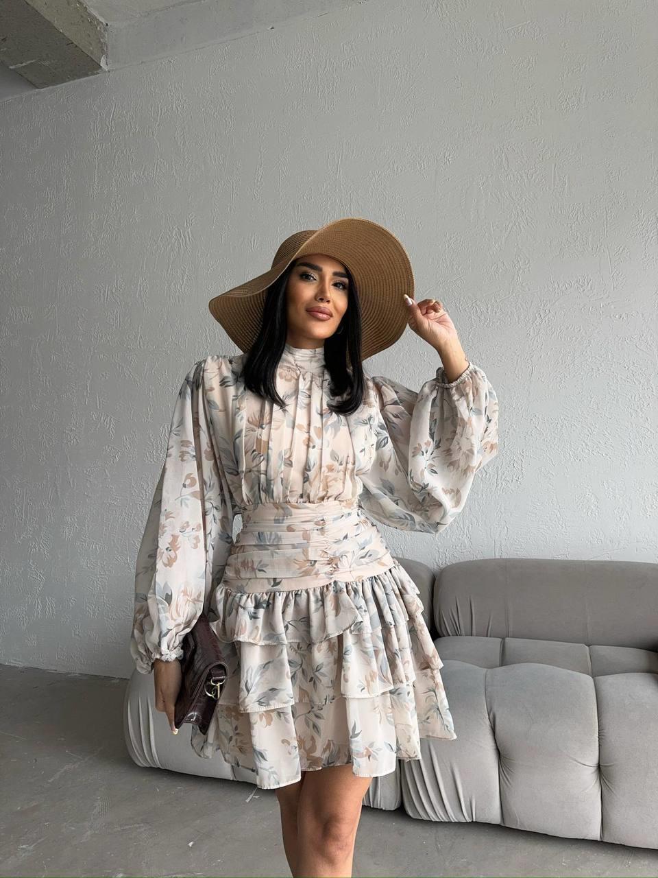 Mia Şifon Mini Elbise