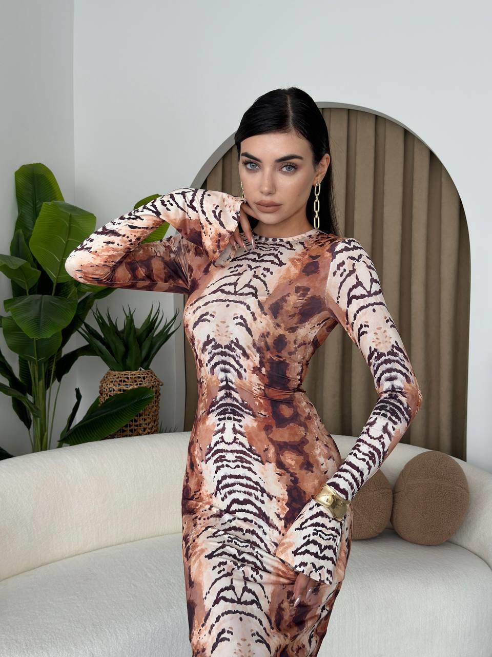 Panter Model Sandy Uzun Elbise