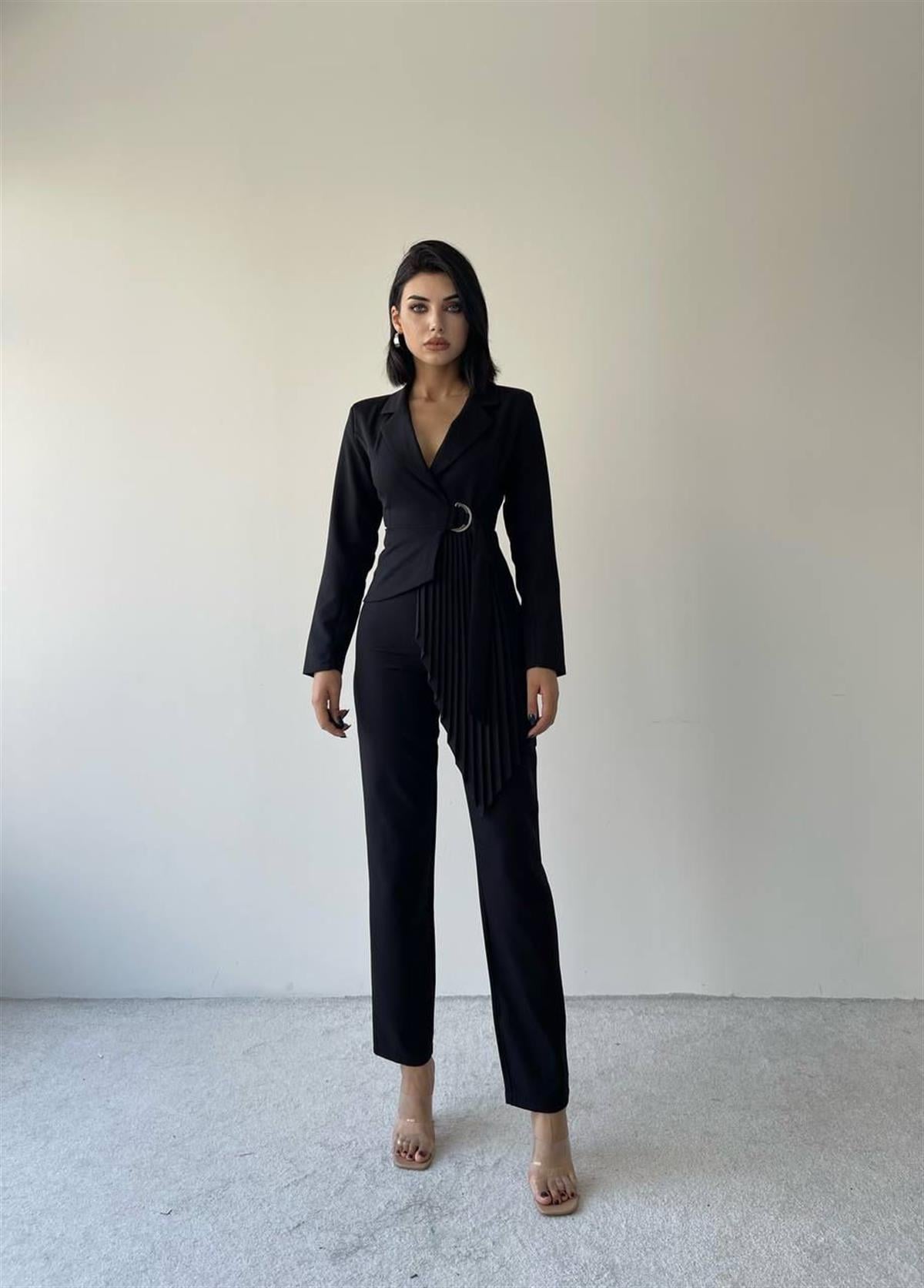 Rachel Takım Detay - Siyah