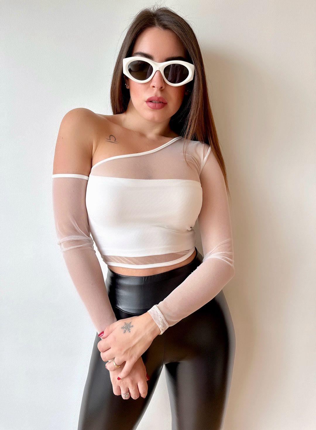 Semum Body Tül - Beyaz