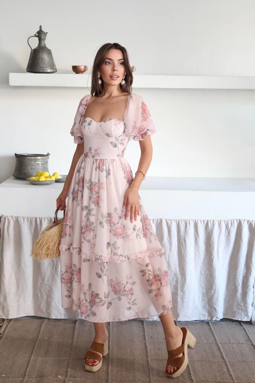 Tasarım Şifon Nora Elbise