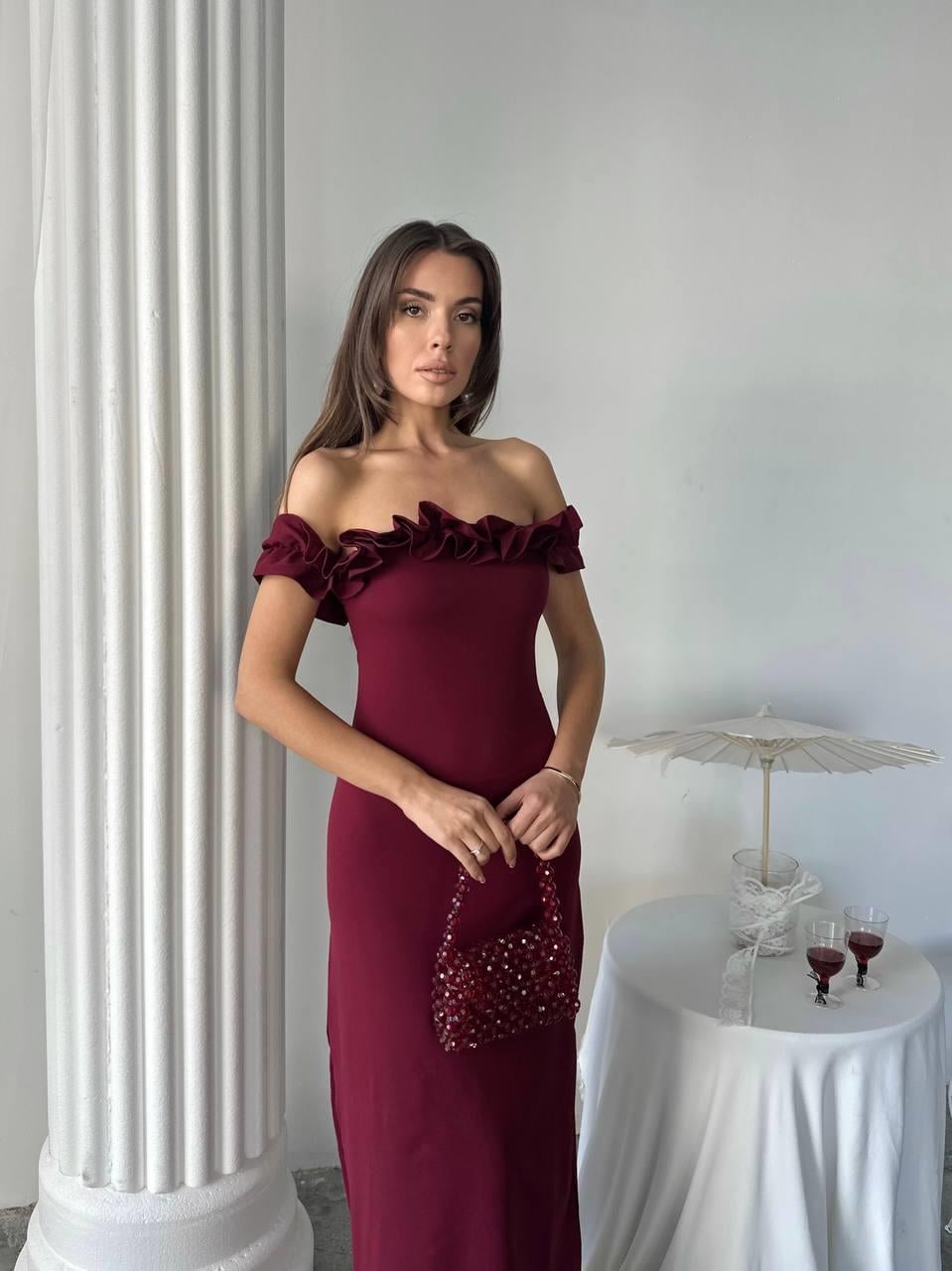 Yuna Tasarım Uzun Atlas Elbise