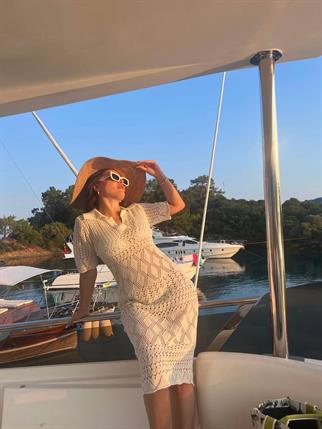  Triko Kadın Plaj Elbisesi